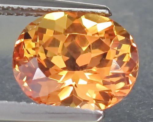 Padparadscha Sapphire 5.40 carats: Padparadscha Sapphire 5.40 carats....;oval shape; size 11 x 9 x 7 mm; good luster fire; hardness 9; 100% natural earth mined.....