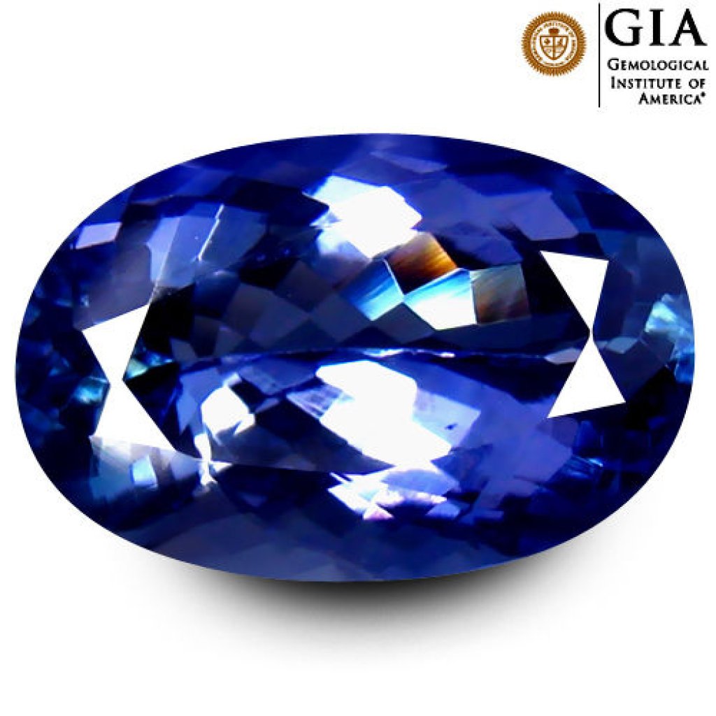 Natural Tanzanite 4.25 carats - GIA Certified (1 of 2)