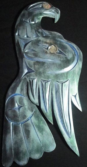 West Coast Native Eagle with Salmon Spirit (1 of 1)