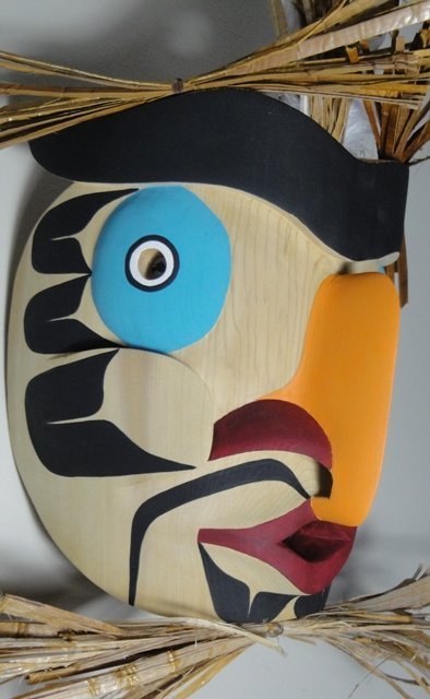 Northwest Coast Native Art Grouse Mask (1 of 4)