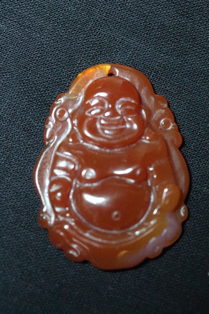 Natural Jade/Jadite Good Luck Buddha Pendant (1 of 1)