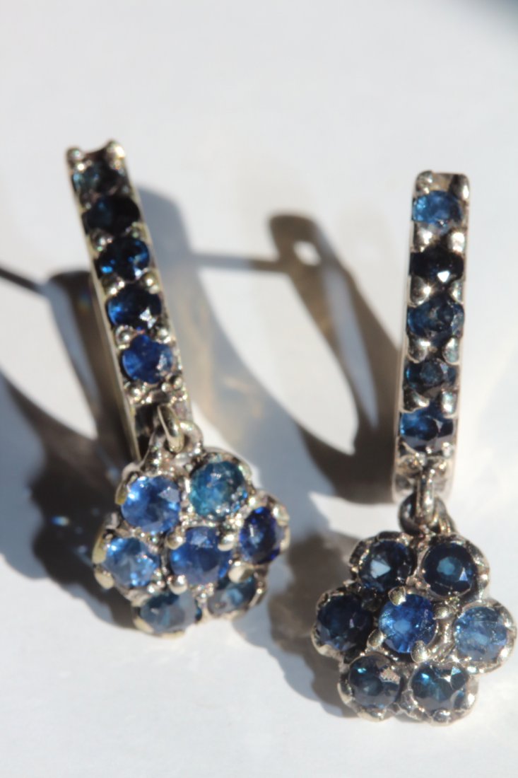 Genuine Sapphire Earings 3.70 carats (1 of 1)