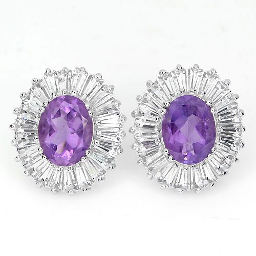Natural Amethyst Earrings (1 of 2)