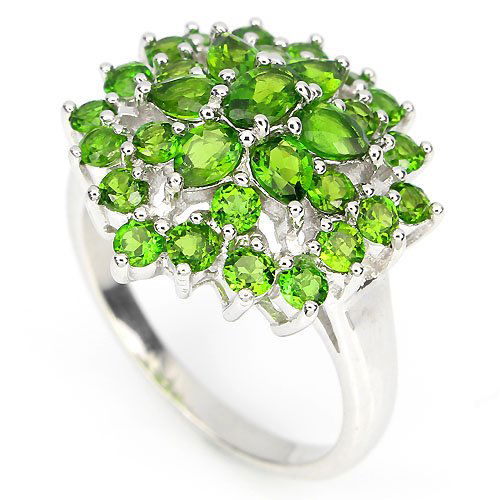 Natural Green Chrome Diopside Ring (1 of 2)