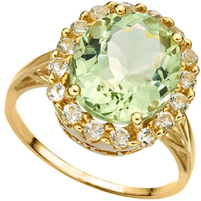 Natural Green Tea Amethyst Ring (1 of 1)