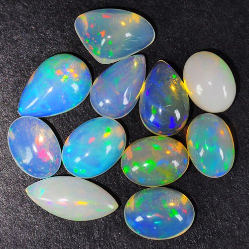 Natural Multi Color White Opal 12.16 carats (1 of 1)
