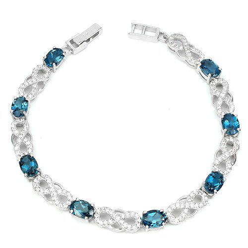 Stunning London Blue Topaz Bracelet (1 of 2)