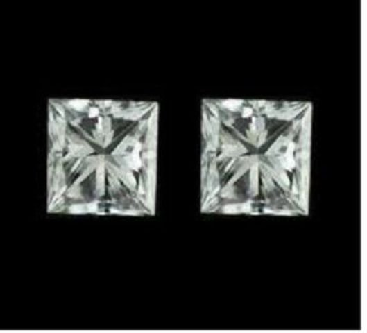 Princess 0.67 ct - Pair - GIA APPRAISAL (1 of 1)