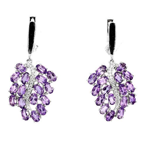 Stunning Natural Amethyst 50.93 Carats Earrings (1 of 1)