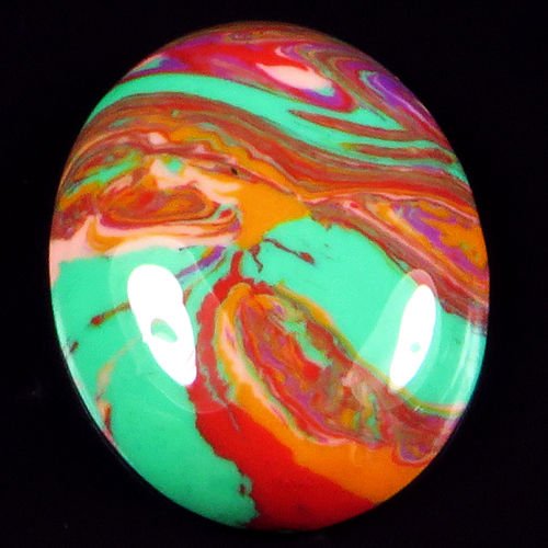 Natural Rainbow Calsilica Cab Gem 12.60 carats (1 of 1)
