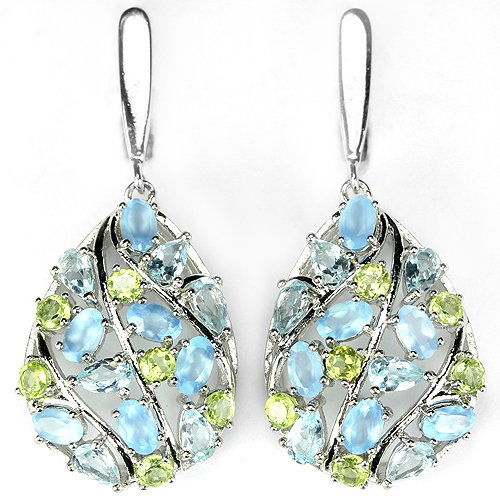 Natural Multi Gemstone Earrings (1 of 1)