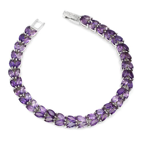 Natural Marquise Amethyst Bracelet (1 of 1)