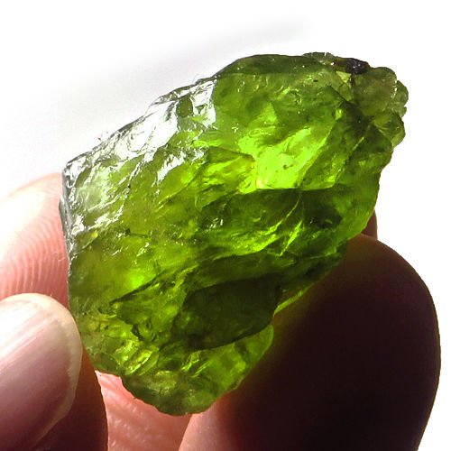 Natural Peridot Gemstone Rough 32.25 Carats (1 of 1)