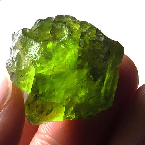 Natural Peridot Gemstone Rough 63.75 Carats (1 of 1)