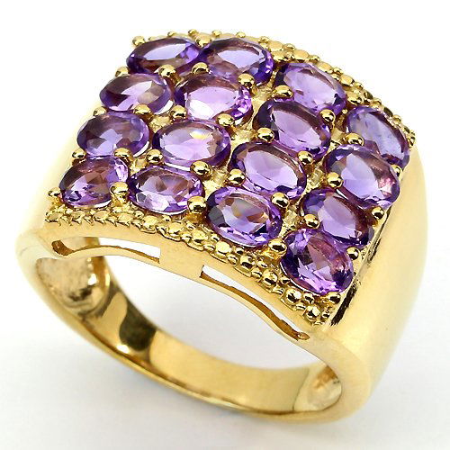 Natural Purple Amethyst Ring (1 of 1)