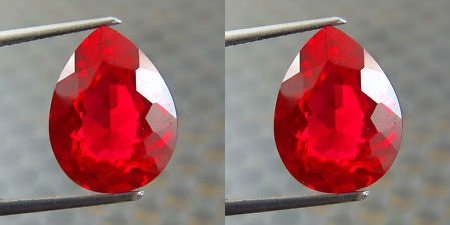 Natural Pigeon Blood Ruby Pair 0.81 Carats (1 of 1)