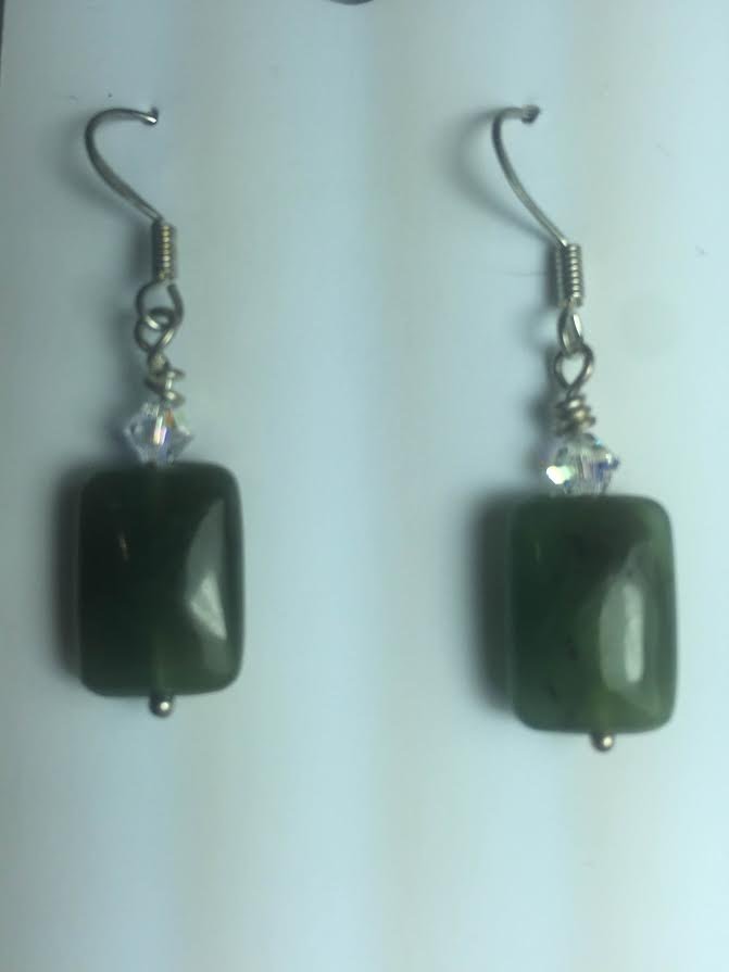 Natural Jade Earrings (1 of 1)
