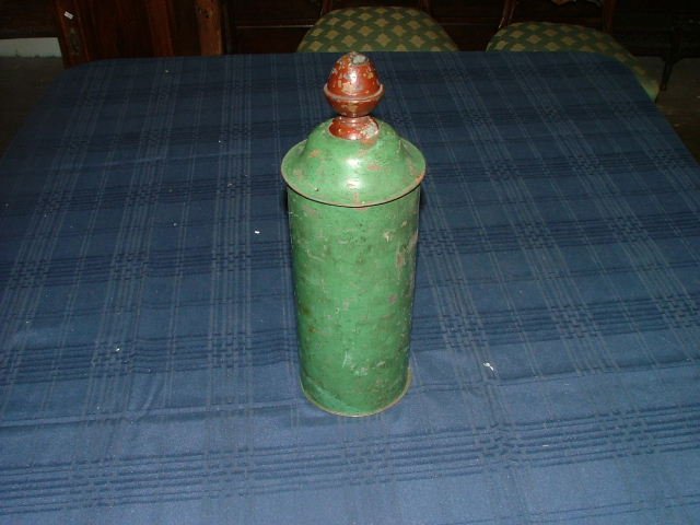 Tin Box Start Bid €80.: Antique Magicians Trick Tin Toleware Box