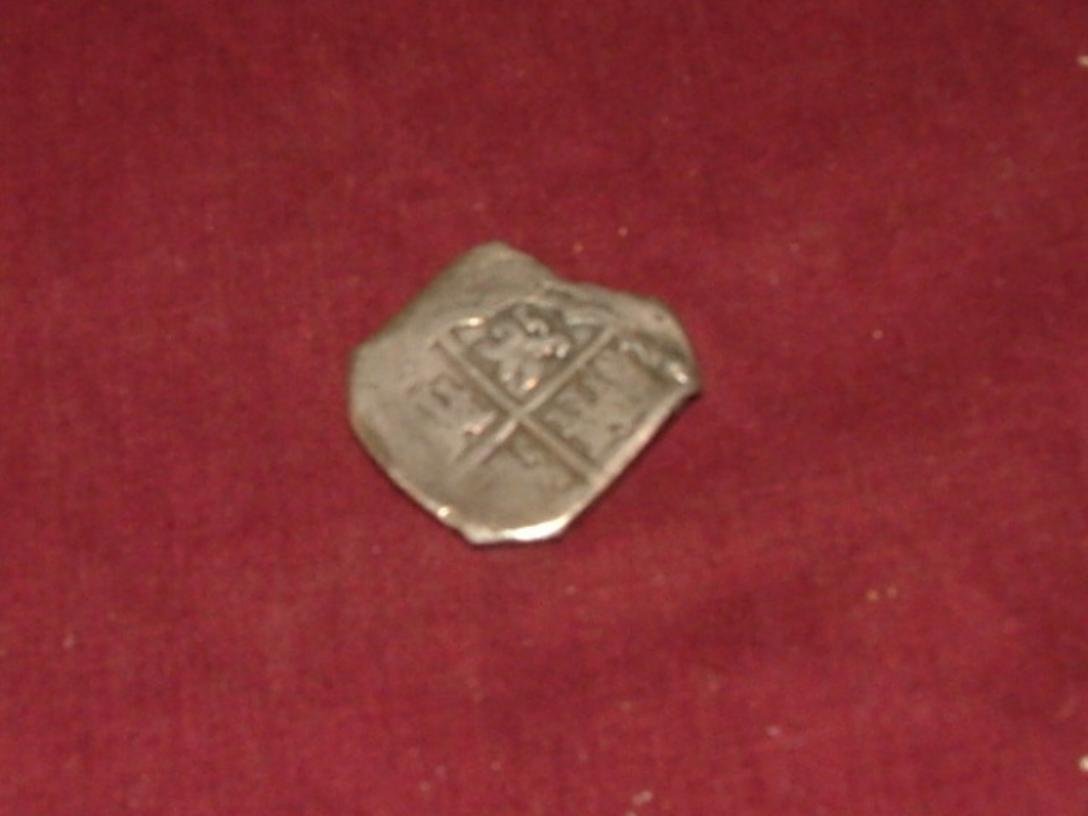 17th C "Pieces of Eight".Start Bid €80.: 17th Century Spanish Silver Cob, "Pieces of Eight"