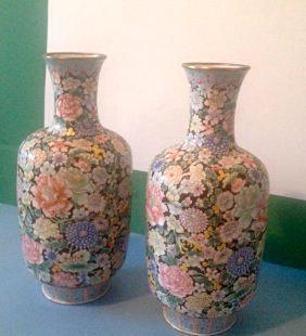 Two Chinese Famille Rose Vase,ESTATE COLLECTION (1 of 1)