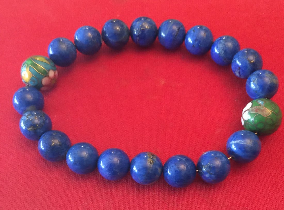 Genuine Lapis Lazuli Bracelet (1 of 1)