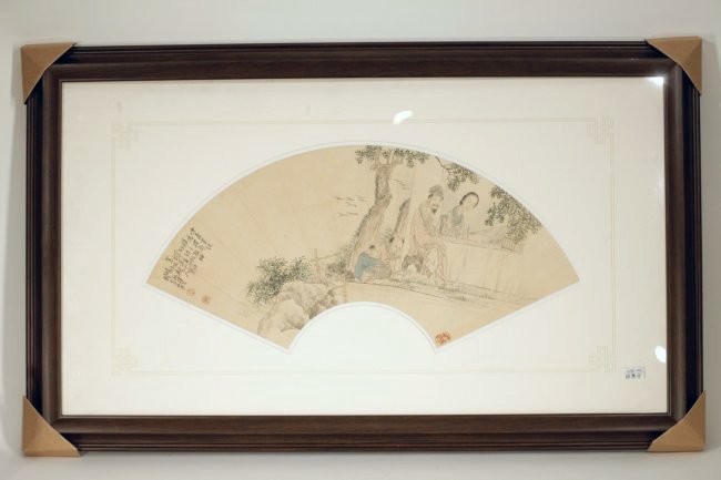 Ancient Chinese Fan Style Arts/Framed Wall Decor (1 of 3)