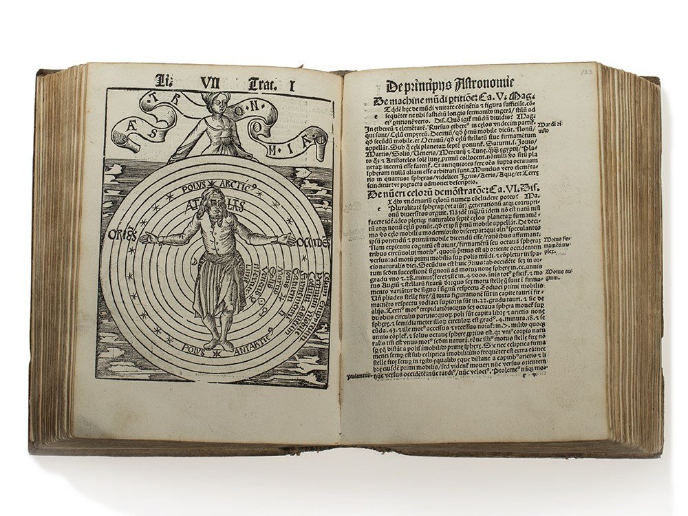 Gregor Reisch 'Margarita Philosophica', Basel: Gregor Reisch, Margarita Philosophica: cu[m] additionibus nouis: ab auctore suo studiosissima reuisio[n]e tertio sup[er]additis, Basel, 1508 Additional title: totius philosophie rationalis, naturalis 
