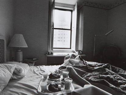 Sibylle Bergemann, ‘Hotel Room in New York’, signed,: Vintage gelatine silver print New York, USA, 1984 Sibylle Bergemann (1941-2010) – German photographer Verso signed and dated ‘N.Y. 1984 Sibylle Bergemann’ Dimensions: 29.7 x 42 cm Very good cond