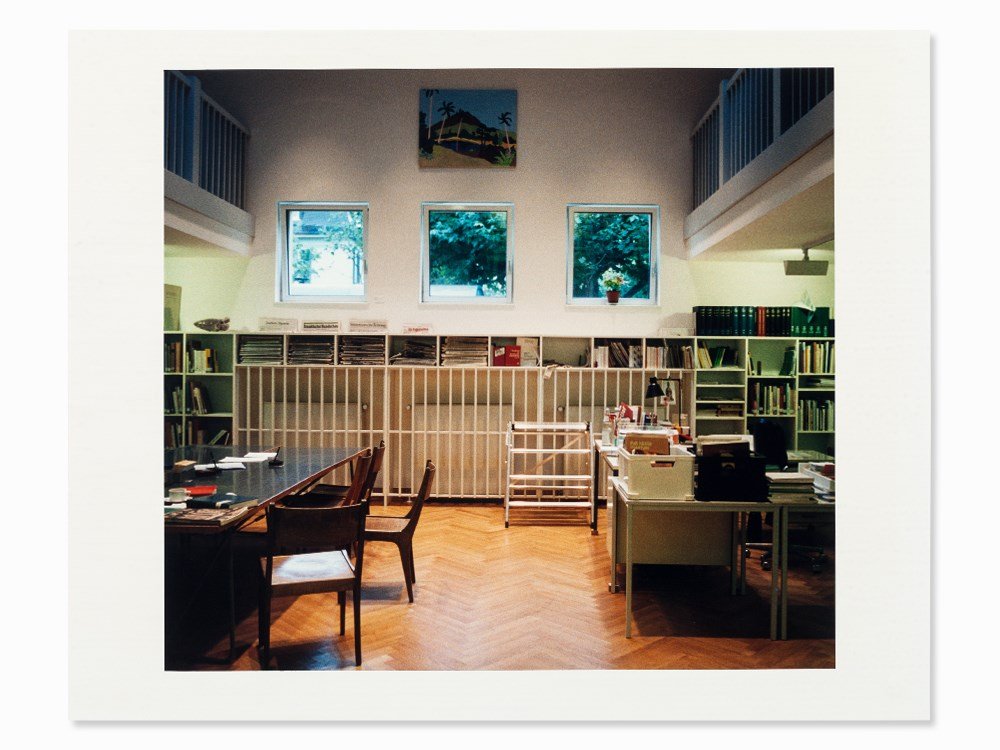 Candida Höfer, Color Photograph, ‘Städelschule: C-Print on RC-paper (Kodak Professional Paper) Germany, 1992, printed in 1998 Candida Höfer (b. 1944) - German photographer, representative of the Düsseldorf School of Photography On the reverse num