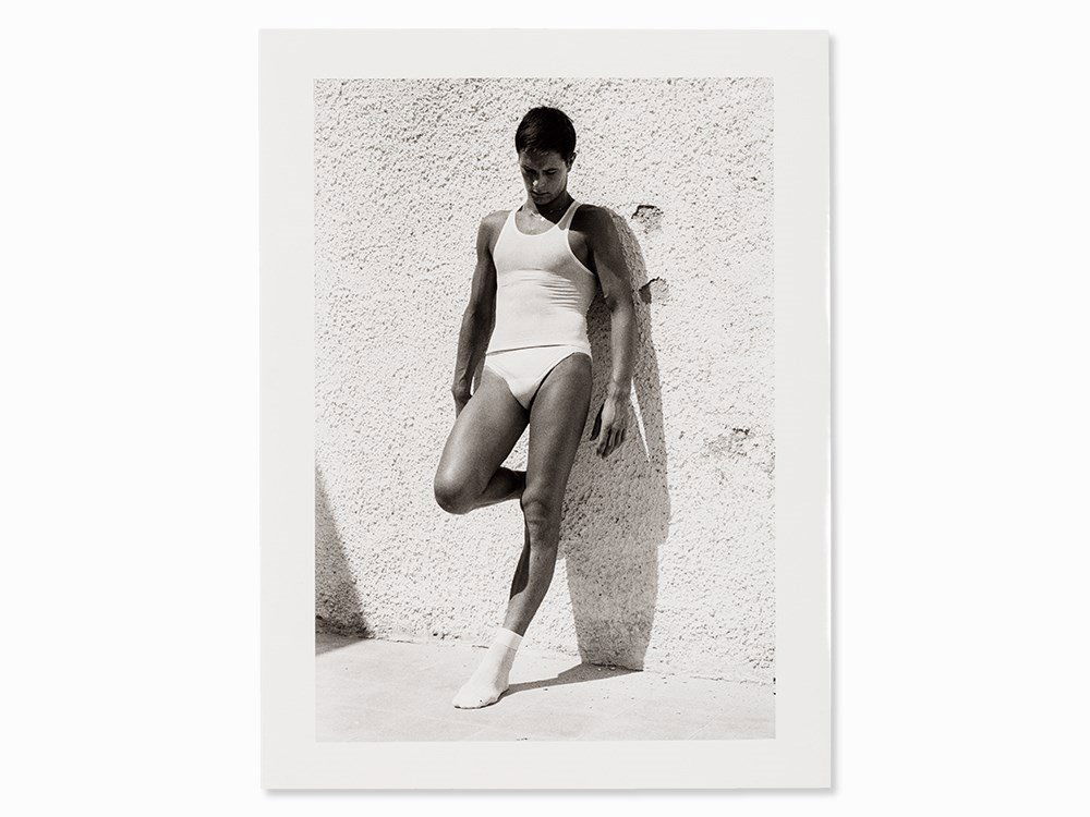 Herbert List, Silver Gelatin Print, ‘Sunbath 2’,: Silver gelatin print Forio d’Ischia, Greece, 1955; posthumously printed around 1980 Herbert List (1903-1975) – German photographer Verso with estate stamp by Max Scheler Image size: 35.4 x 24.5 cm