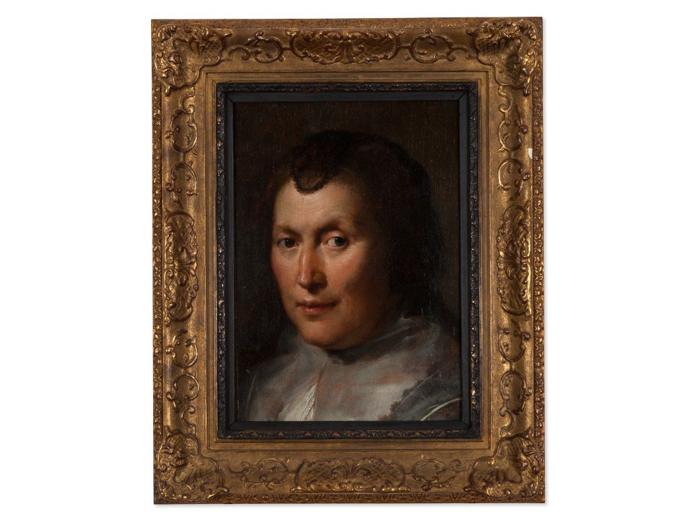 Ferdinand Bol, Circle of, ‘Portrait of a Lady’, 17th: Oil on panel Netherlands, 17th Century Circle of Ferdinand Bol (1616-1680) - Dutch painter and etcher Beautiful stucco frame Overall dimensions, with frame: 54.5 x 44 cm Good condition Provenance: Ger