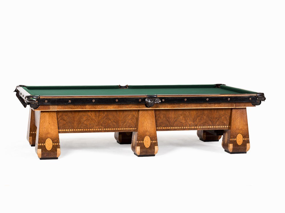 Brunswick, Art Deco pool table "Monarch Cushions", USA,
