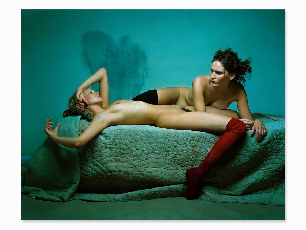 Michel Comte (b. 1954), Composition ‘Rizzoli Nudes’,: Lambda color print; laminated on board and framed in black shadow gap frame Date: 1998; printed in 2007 Michel Comte (b. 1954) – Swiss photographer, lives and works in New York Lumas edition certifi