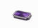 Silver Box with Cover, Guilloche, Violet Enamel, 20th