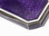 Silver Box with Cover, Guilloche, Violet Enamel, 20th - 2