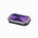 Silver Box with Cover, Guilloche, Violet Enamel, 20th - 7