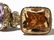 2 14K Gold Signets with Citrine and Amethyst, circa - 2