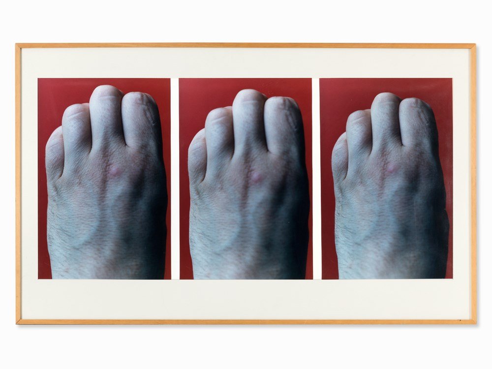 Thomas Florschuetz, 3 C-Prints, Triptych No. 33, 1989: Triptych of C-prints on Kodak paper Germany, 1989 Thomas Florschuetz (b. 1957) – German photographer and artist Signed with black felt tip on the backside of the frame ‘Thomas Florschuetz‘ as we