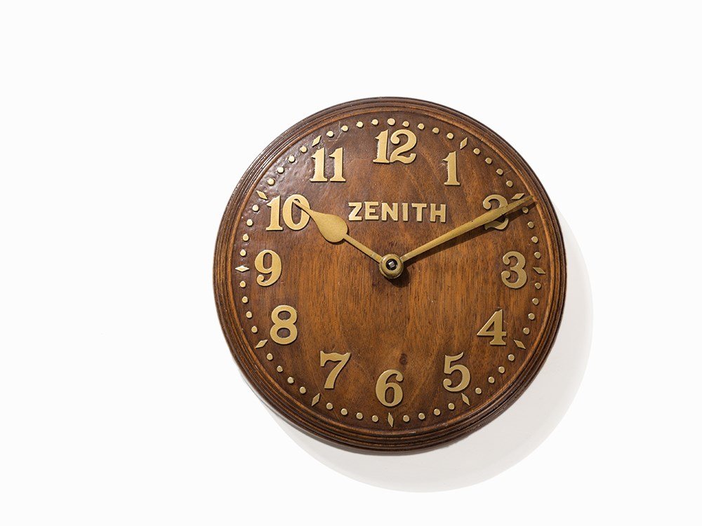 Zenith Wall Clock, Switzerland, Around 1930