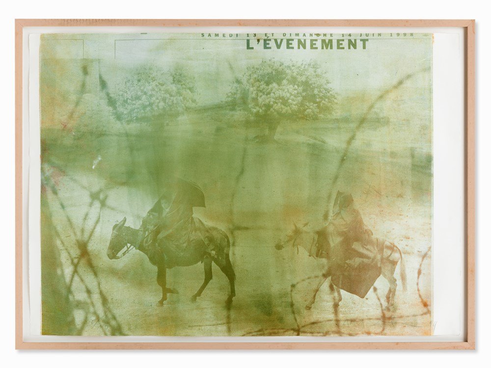 Adrian Schiess, Photography, Malerei, Unikatgrafik,: Switzerland, 1998-1999 Adrian Schiess (b. 1959) – Swiss artist Signed lower right (illegible) and numbered lower left ‘6/10’ Edition: 10 Image size: 130 x 99 cm Very good condition Object is reg