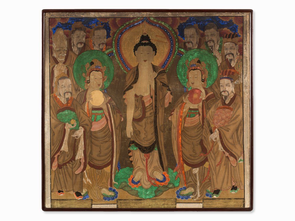 Painting with Depiction of Chilseong Yeorae, Korea, (1 of 7)