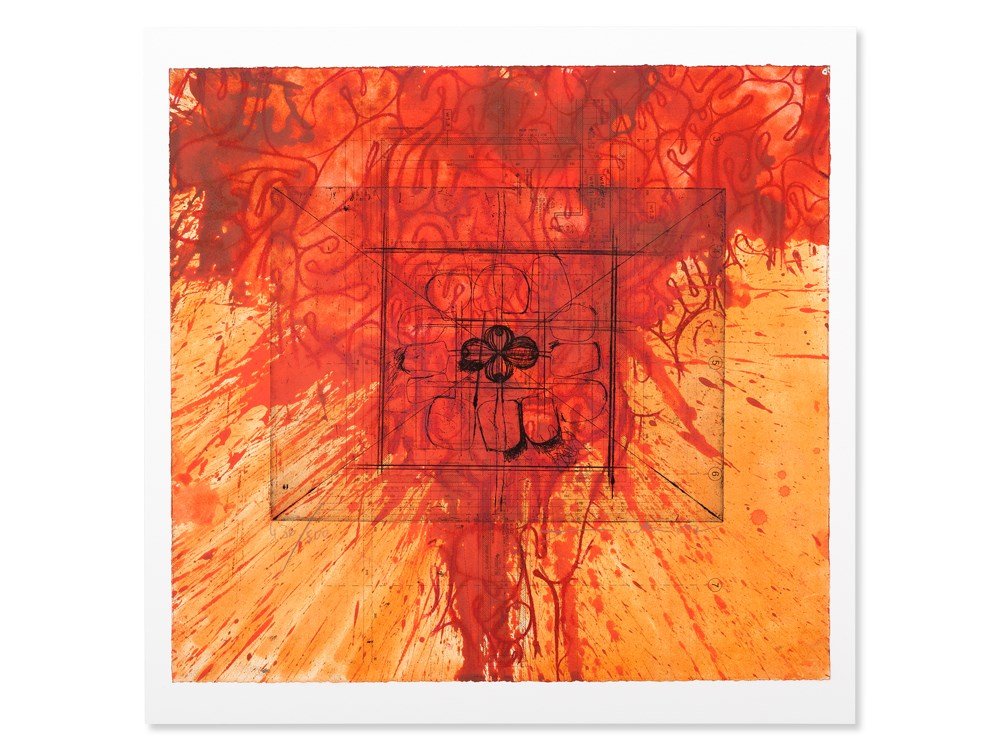 Hermann Nitsch, Serigraph, Black Signs, Austria, 2007: Serigraph on paper Austria, 2007 Hermann Nitsch (born 1938) Austrian painter and performance artist Signed and dated beneath the black rectangle, lower right Hermann Nitsch 07 Numbered beneath the bla
