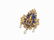 Pendant with 20 Diamonds, 6 Rubies, 3 Pearls and