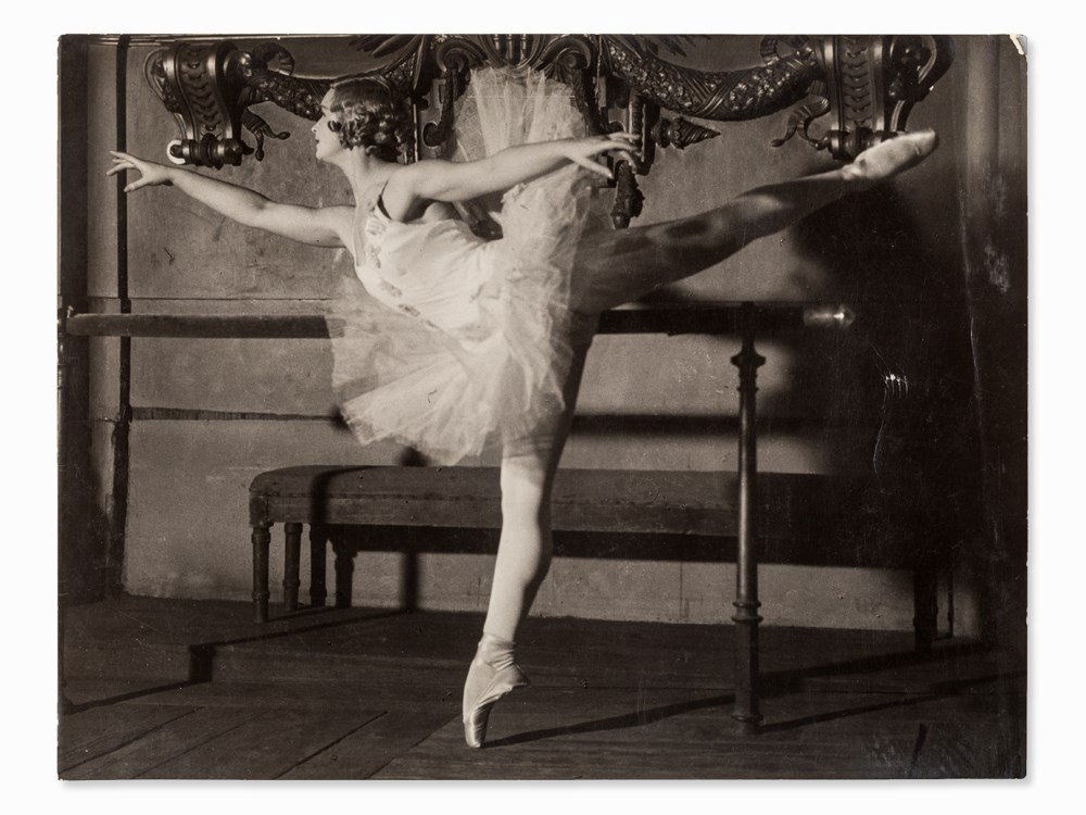 Brassaï (1899-1984), Ballet Dancer, France, 1930s: Vintage gelatin silver print France, 1930s Brassaï (1899-1984) – French photographer of Hungarian origin Studio stamp verso Indistinctly inscribed verso in pencil Dimensions: 17.5 x 23.9 cm Good, a