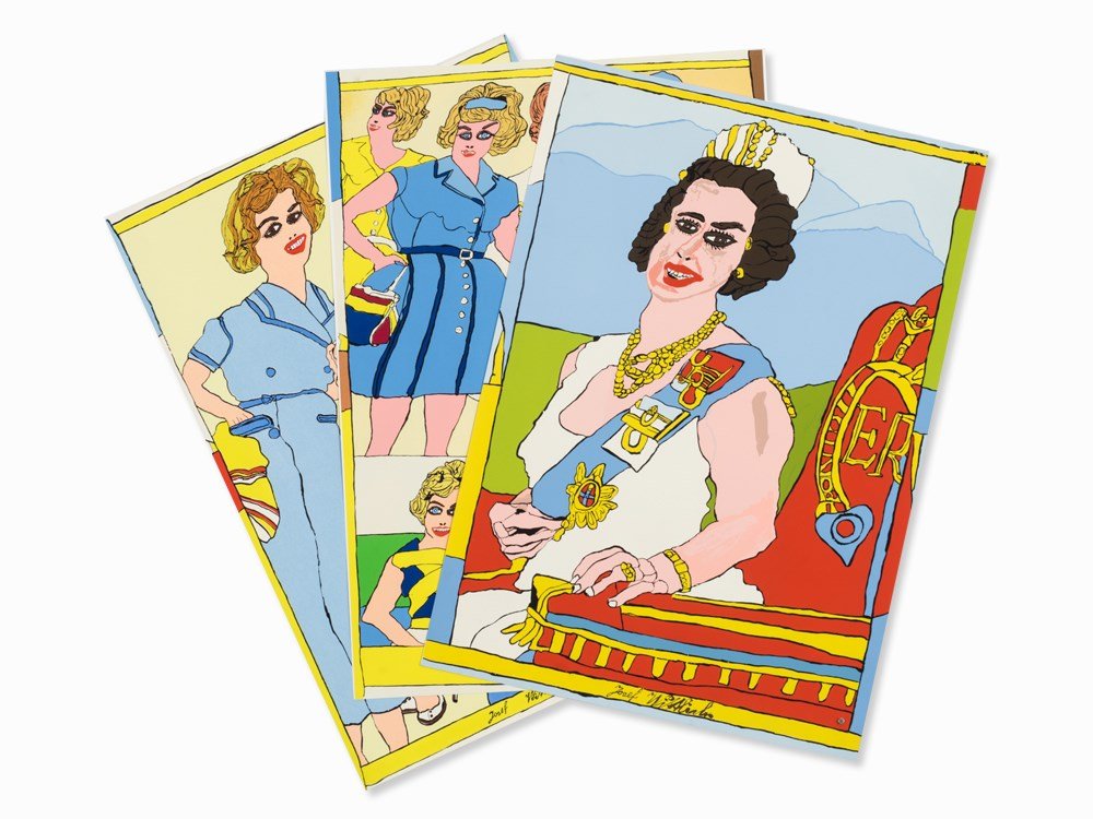 Josef Wittlich, ‘Portfolio, Frauen’, Edition Domberger,: Mappenwerk comprising seven serigraphs in colors after original works on wove paper Germany, 1967 Josef Wittlich (1903-1982) – German Painter Two sheets signed and dated lower center in the print ��