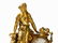 French Mantle Clock with Figural Louis XVI Style Décor, - 3