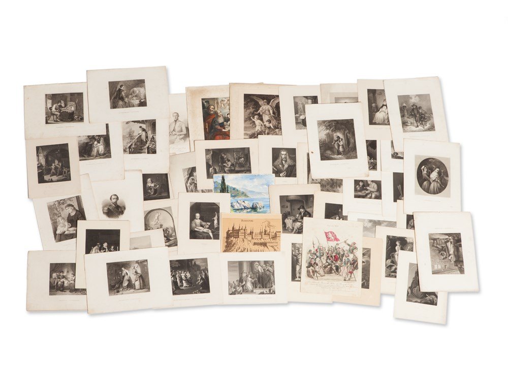 Collection of Steel Engravings and other Prints, around (1 of 8)