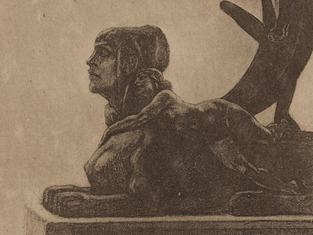 Heliography “Sphinx” by Félicien Rops, after 1874 (1 of 7)