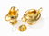 Gold-Plated Sterling Silver Coffee- and Tea Set, - 10