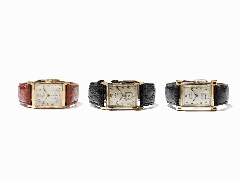 Elgin De Luxe, Gruen Curvex and Longines Vintage (1 of 10)